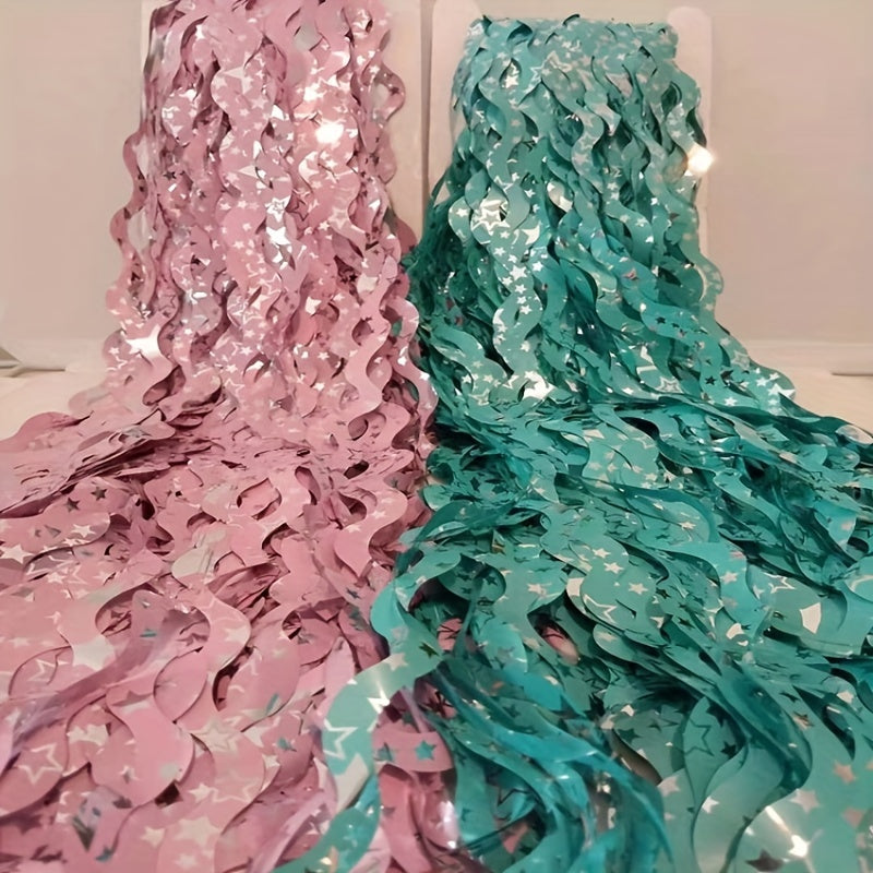 Wavy Stars Rain Curtain Wedding Decoration Supplies