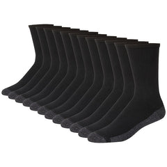 12 Pairs Sport Crew Socks Men Women Moisture Wicking Athletic Socks