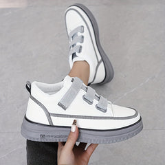 Women's Hook & Loop Fastener Skate Shoes Anti slip Lightweight Sneakers