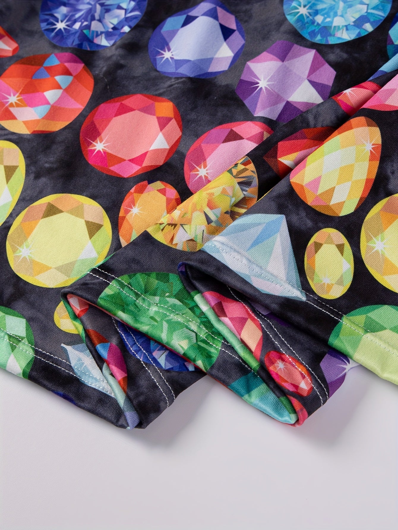 Diamond Print One Shoulder Lounge Dress