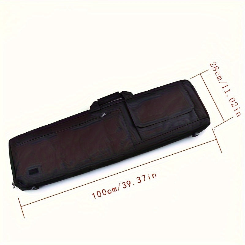 1pc Oxford Cloth Fishing Tackle Bag One Shoulder Square Fishing Storage Bag