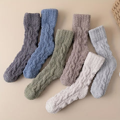 Men's Non-slip Winter Plush Sleep Socks Thick Warm Floor Socks
