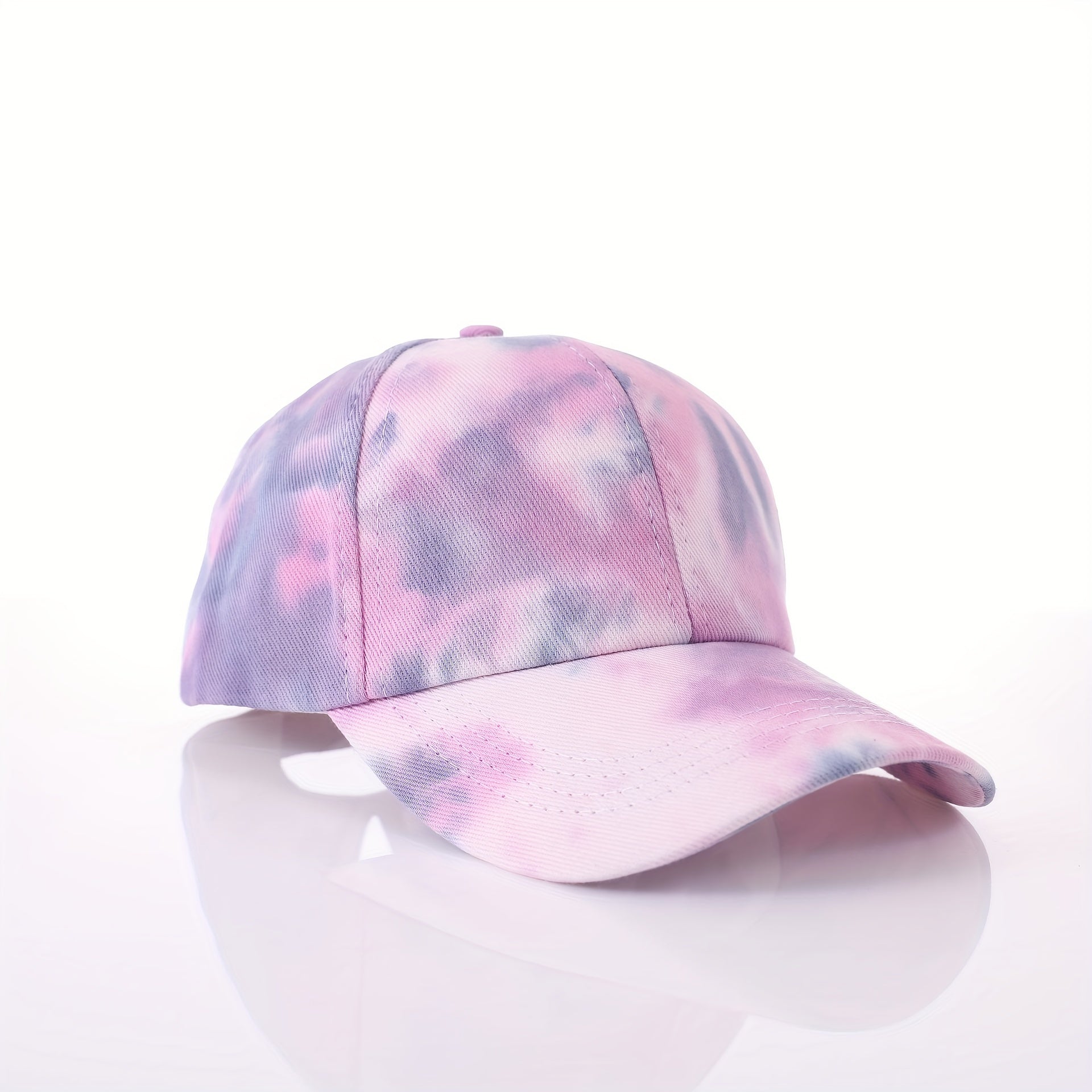 Tie Dye Ponytail Baseball Cap Colorful Print Sunshade Sports Hat
