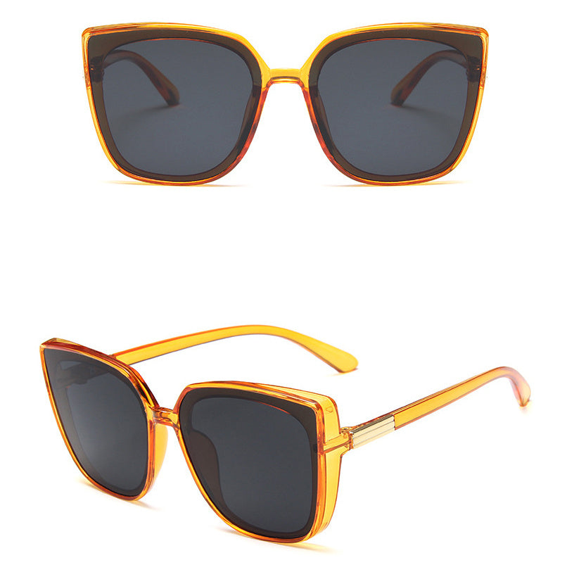 Vintage Cat Eye Sunglasses Women Oversized UV Protection