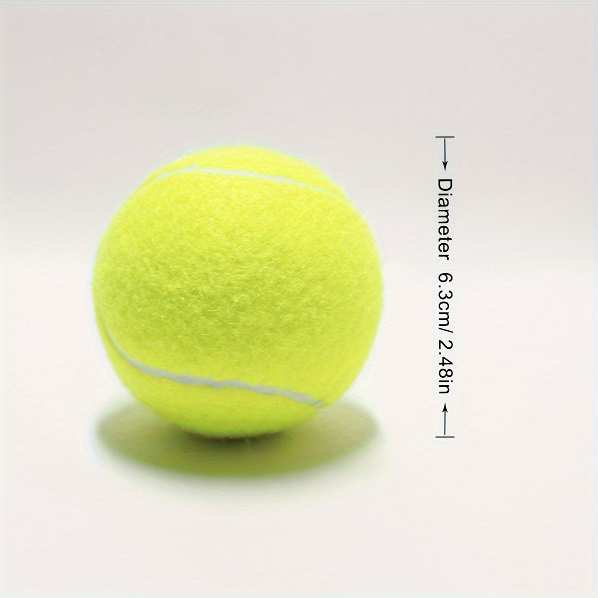 12pcs Rubber Tennis Balls for Sports Practice Yellow