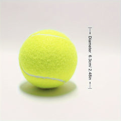 12pcs Rubber Tennis Balls for Sports Practice Yellow