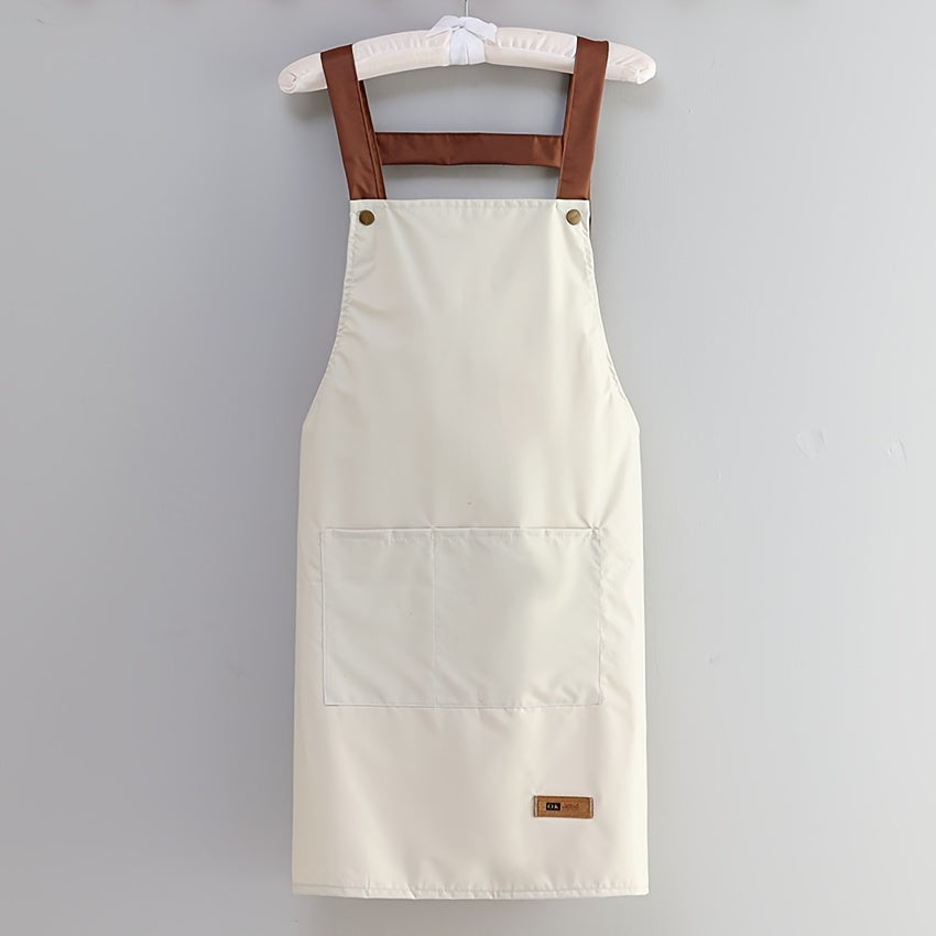 Waterproof Kitchen Apron with Big Pocket