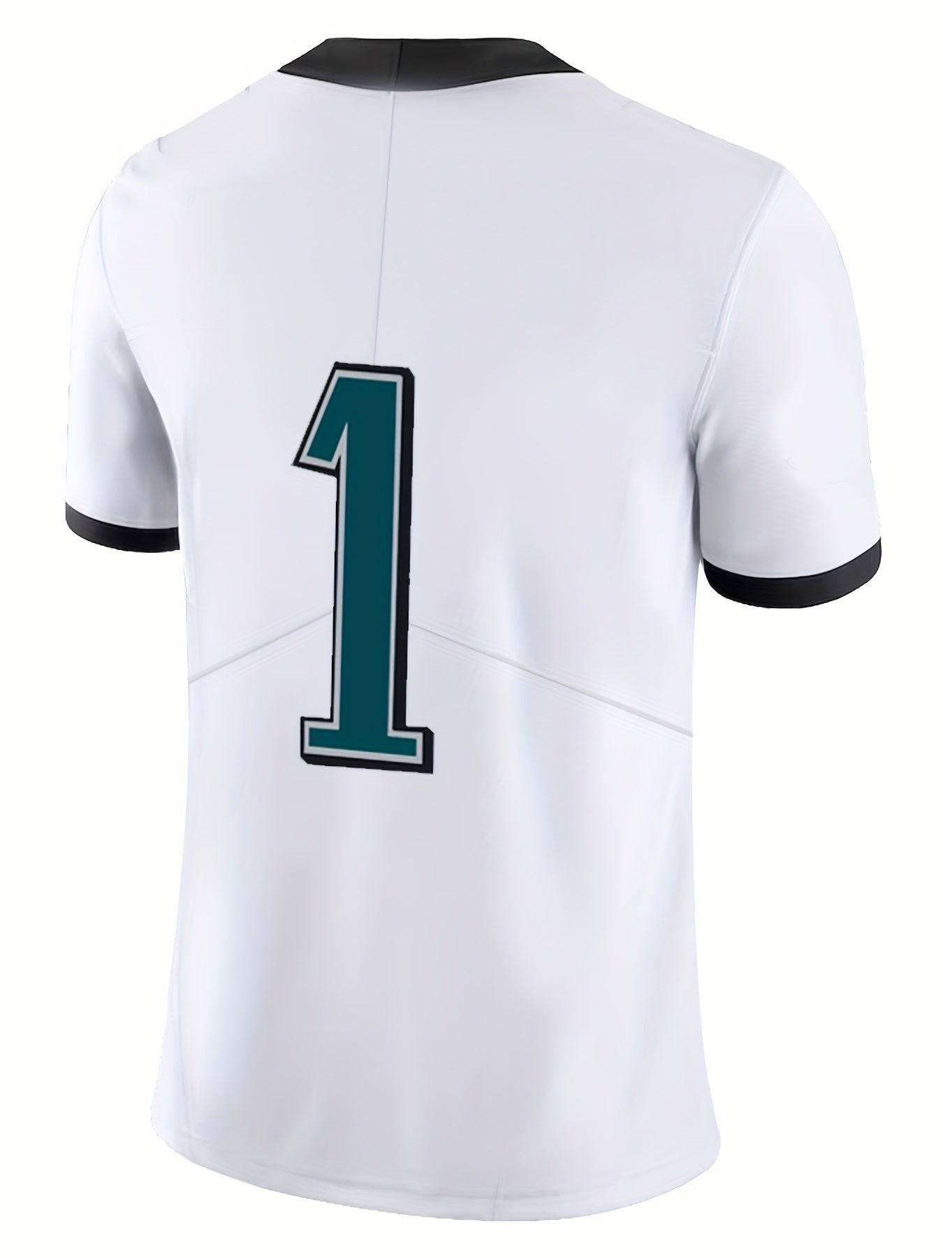 Rugby Embroidered Jersey with V Neck and Short Sleeves