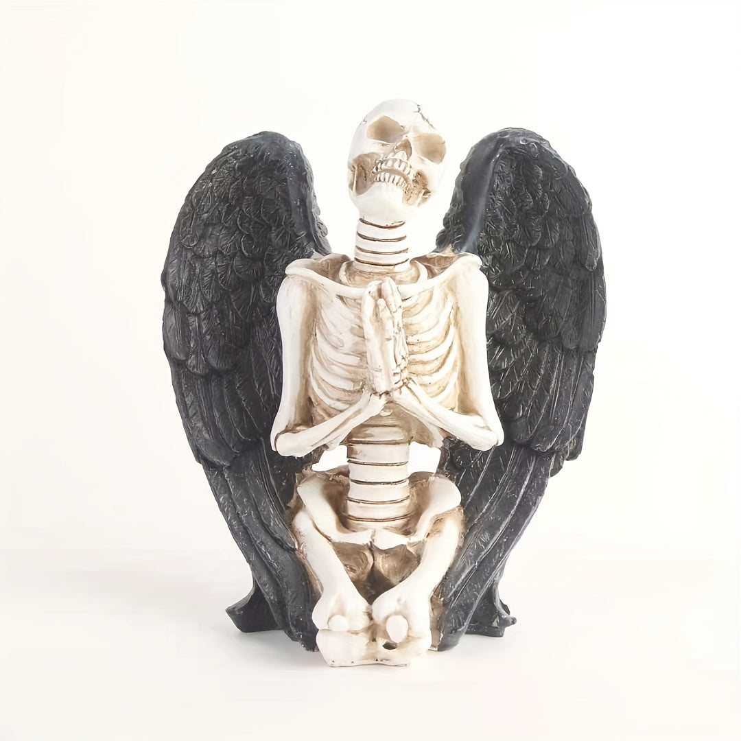 Resin Skeleton Angel Halloween Decor