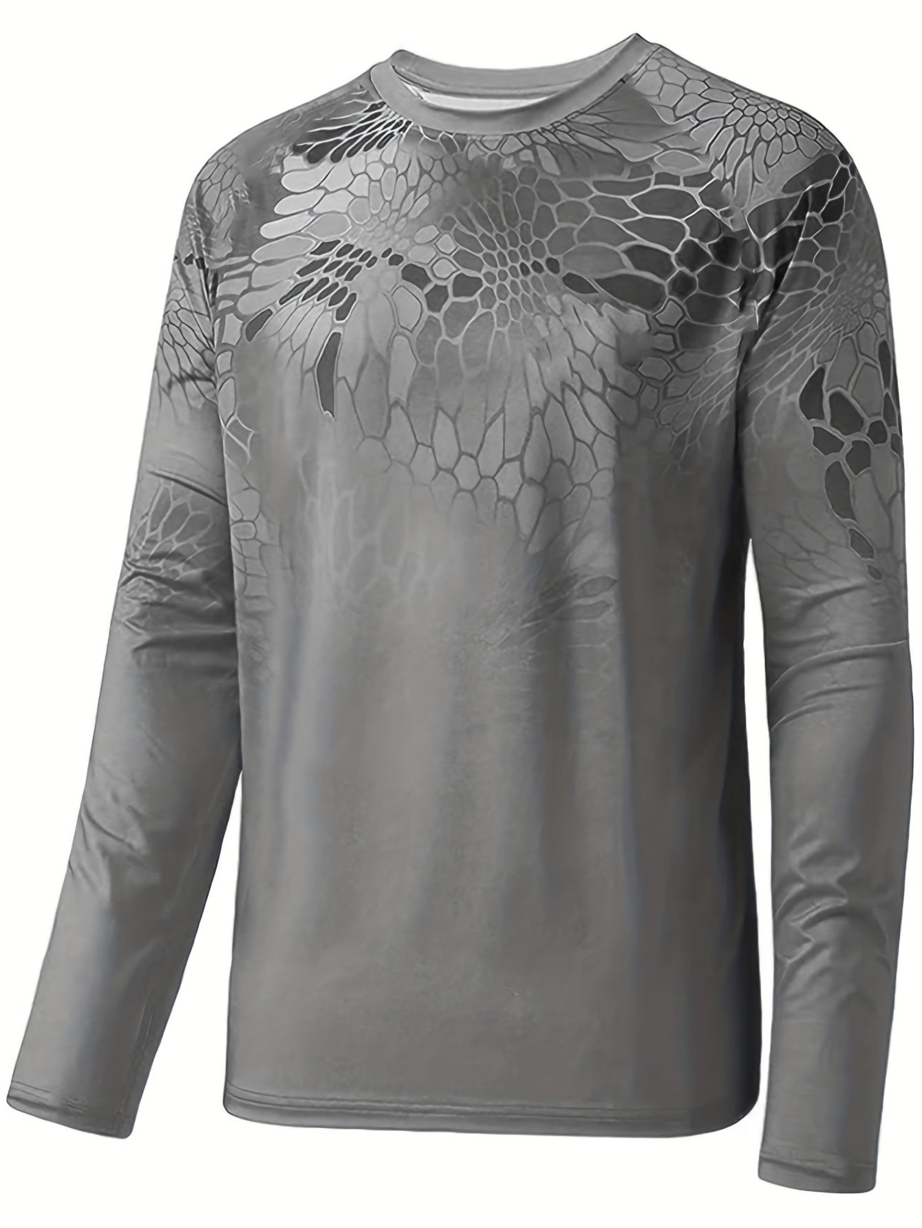 Men's Snake Skin Print UPF 50 Sun Shirt Quick Dry Rash Guard