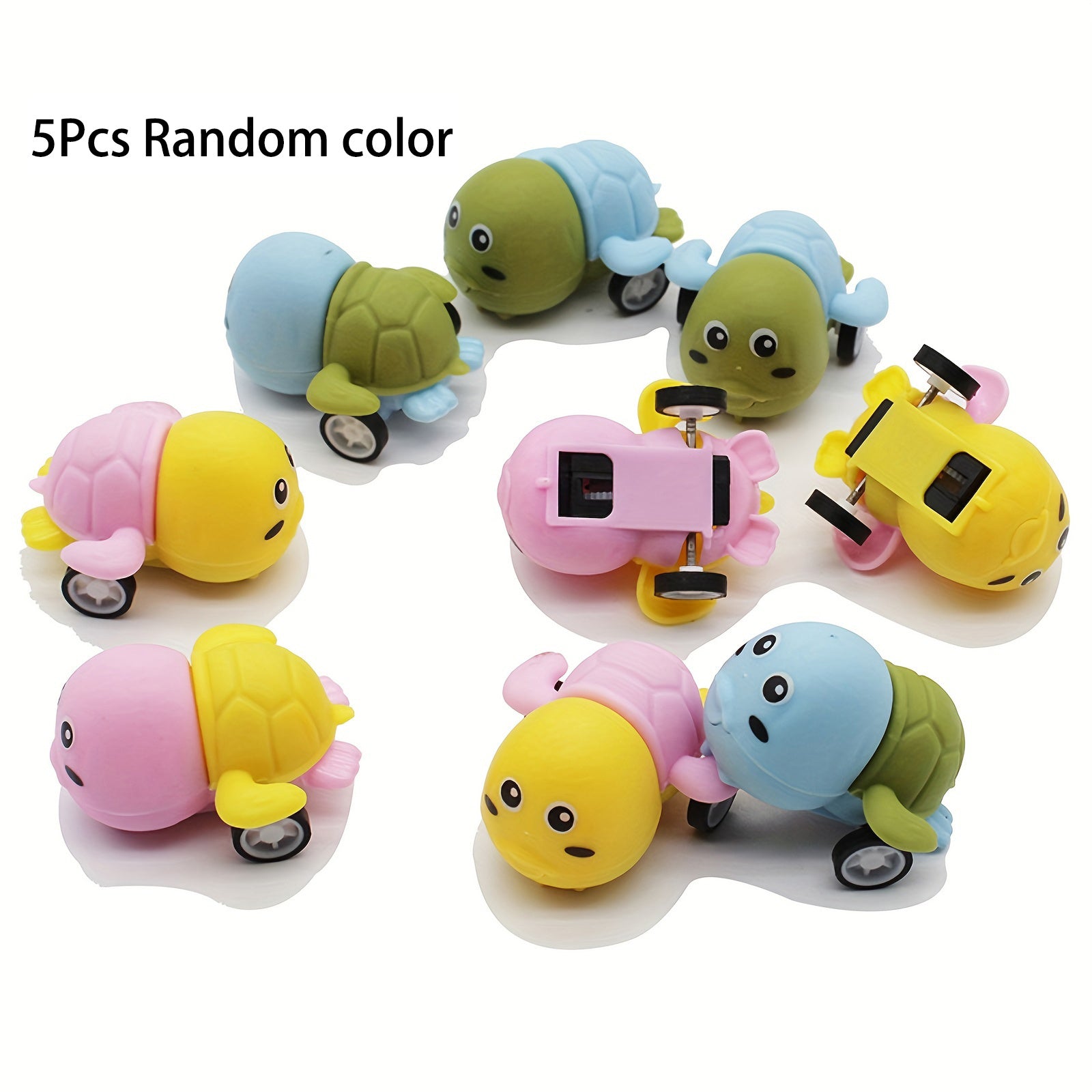 5pcs Pull Back Race Cars Set Mini Toy Cars Plastic Vehicles For Kids
