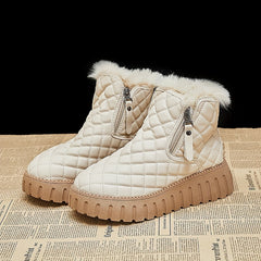 Women's Non slip Thickened Medium Tube Snow Boots