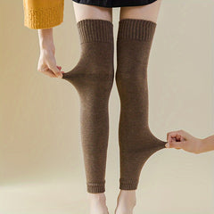 Thick Knee Length Stockings Sleeves for Women in Autumn and Winter