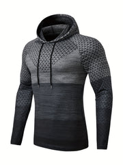 Men's Graphic Hoodie High Stretch Long Sleeve