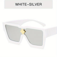 Men's Street Style Large Frame Square Sunglasses UV400