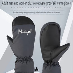 Winter Snowboard Gloves Thickened Warm Outdoor Riding Waterproof Mittens