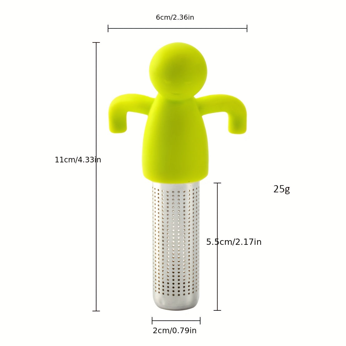 Doll Shaped Tea Filter 304 Stainless Steel Infuser