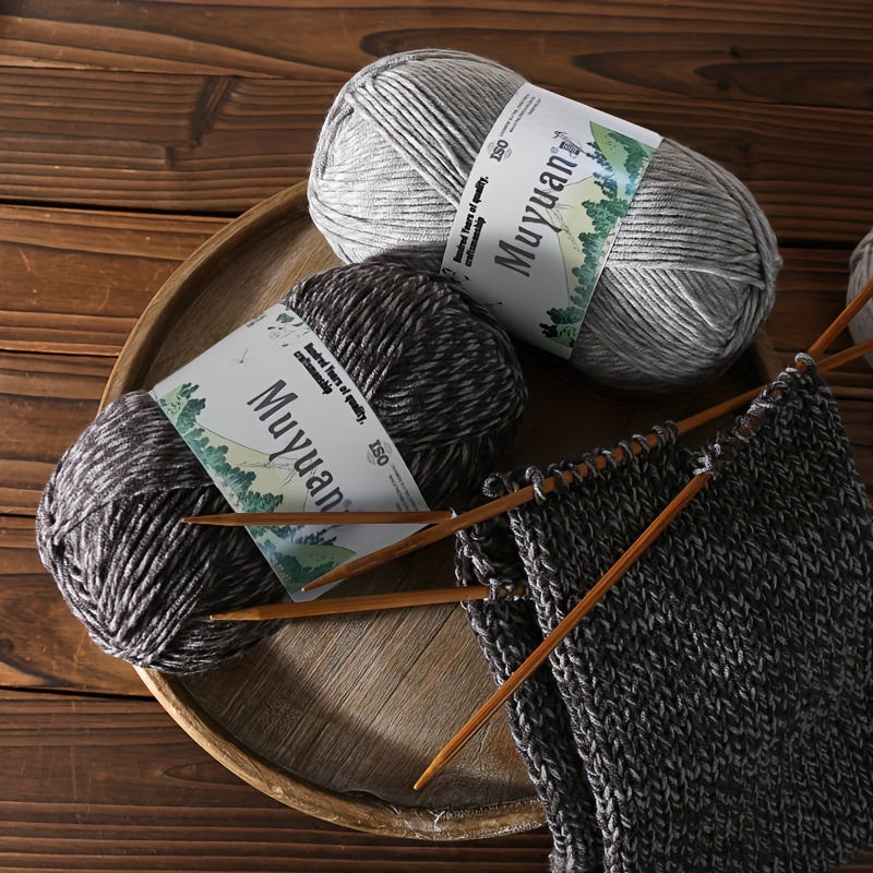 5 Rolls Cotton/Acrylic Yarn for DIY Knitting/Crocheting