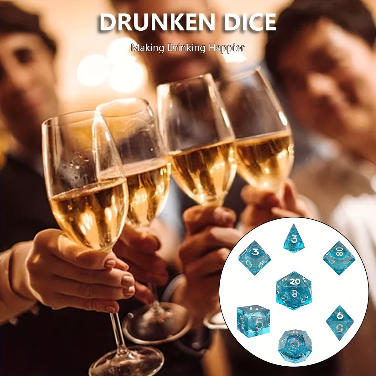 Liquid Quicksand Dice Set for Table Game