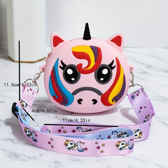 Cartoon Silicone Crossbody Bag Shoulder Bag for Girls