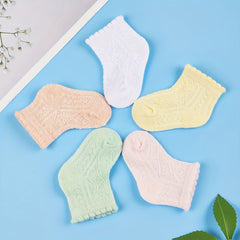5pairs Soft Comfortable Thin Breathable Socks for Baby Boys And Girls