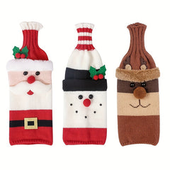 Christmas Decorations Old Man Wine Bottle Set