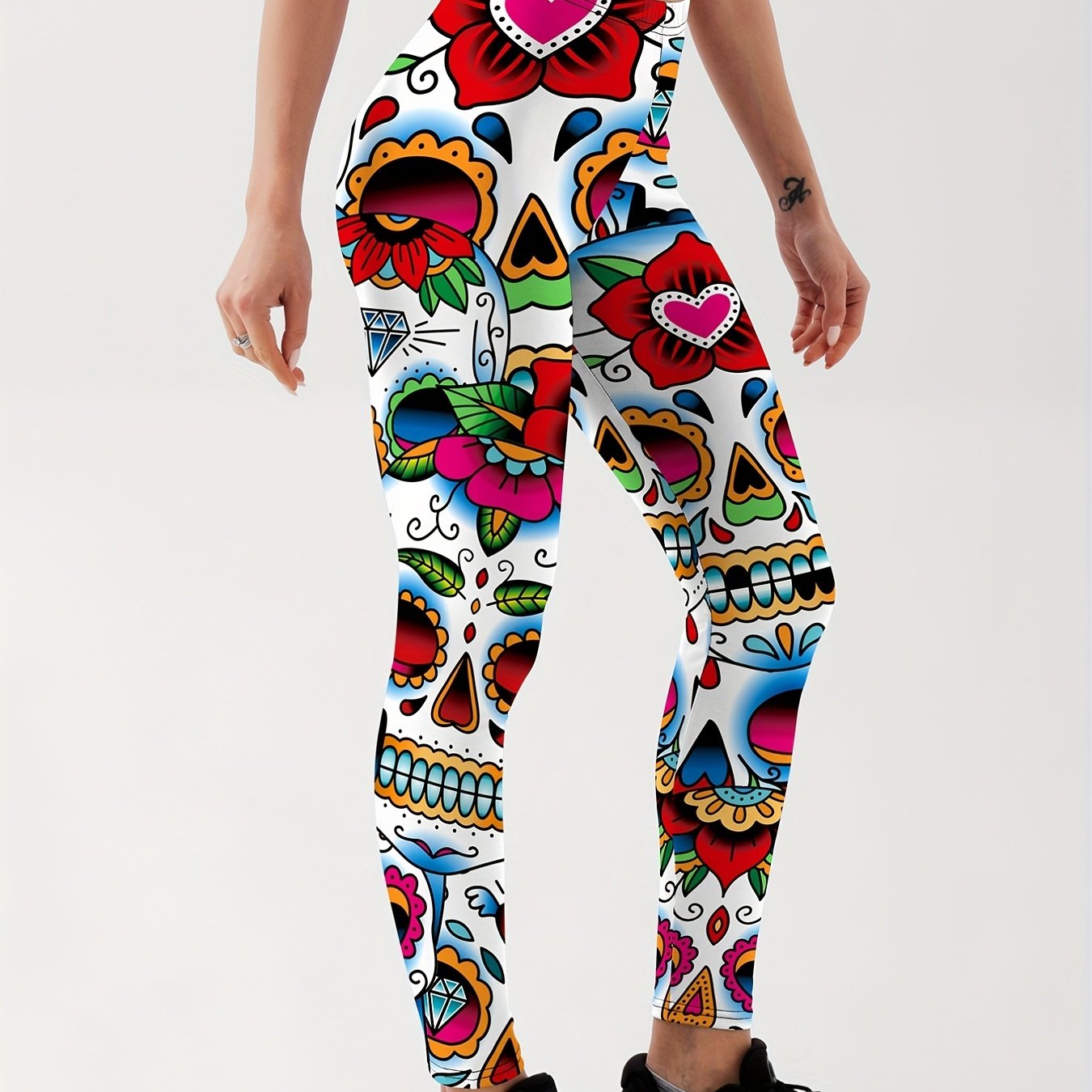 Women's Printed Skinny Trousers for Stylish Comfort