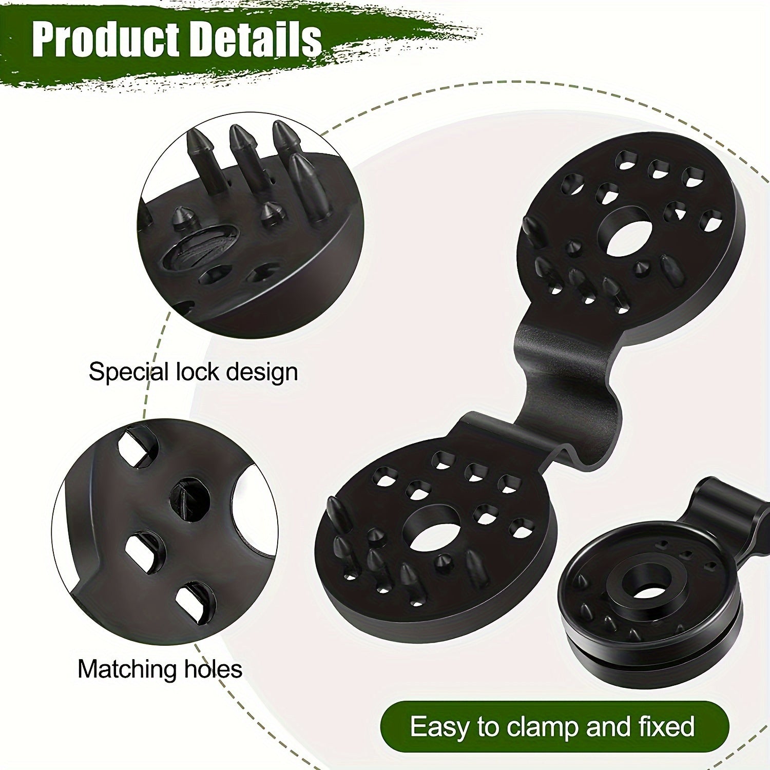 10pcs Net Fixed Clips Sunshade Gardening Net Clips Camping Tent Awning Clamp