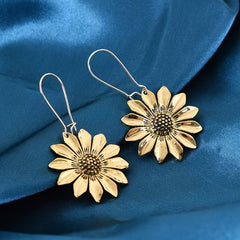 Boho Sunflower Drop Earrings Party Jewelry Birthday Gift