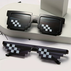 Mosaic Sunglasses Irregular Square Frame Sun Glasses For Women
