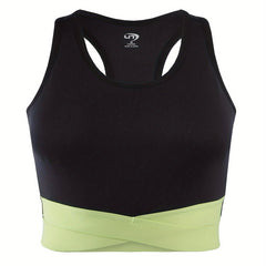 Women's Contrast Racerback Sports Tank Top Yoga Sleeveless Activewear
