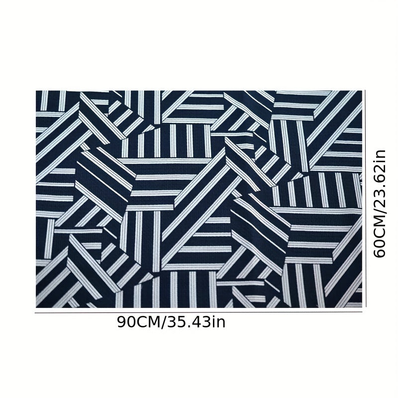 Large Retro American Style Indoor Door Mat, 90x59cm