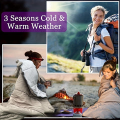 Thickened Comfort Sleeping Bag for Camping Hiking Traveling