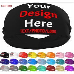 Personalized Sports Headbands with Name Photo Elastic Cl