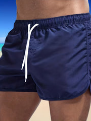 Men's Quick Dry Comfy Beach Shorts - Drawstring Waist