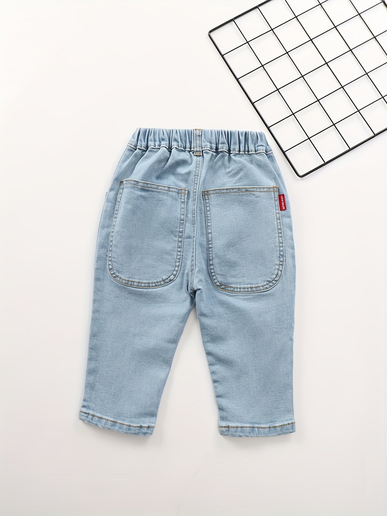 Girls Loose Fit Denim Pants Casual Jeans For Kids