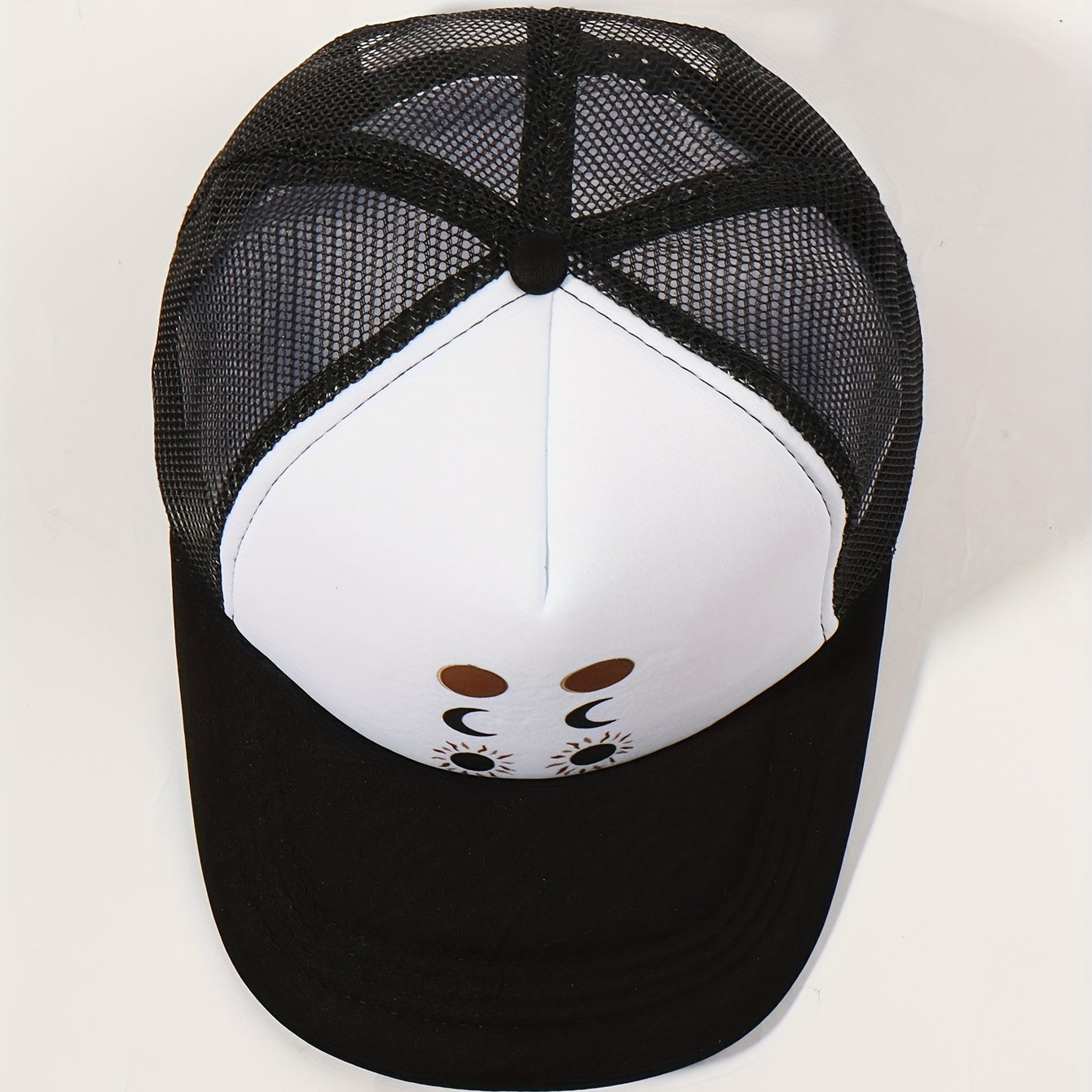 Sun Moon Trucker Hat Baseball Cap Adjustable Mesh Sunshade Dad Hat