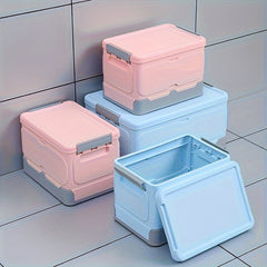 Square Stackable Storage Box with Handles for Books Toys Household