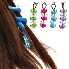 6pcs Rainbow Spiral Hair Accessories for Party