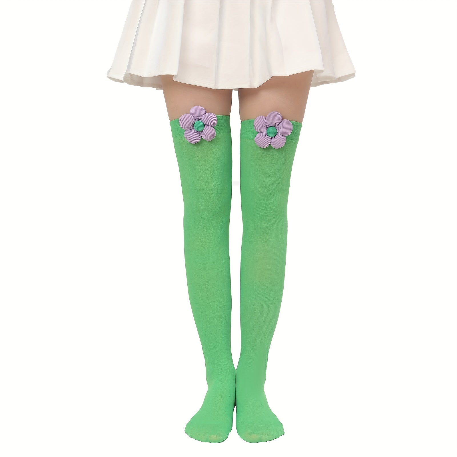 Floral Accessories Over The Knee Socks Women's Stockings
