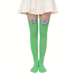 Floral Accessories Over The Knee Socks Women's Stockings