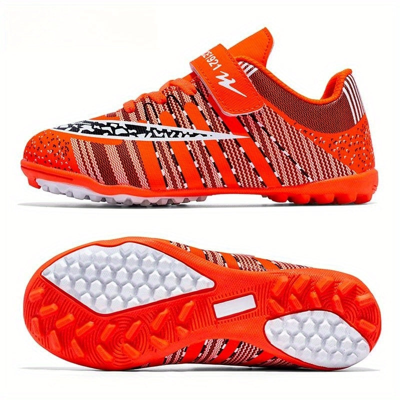 Kid's Turf Football Boots with Fastener Outdoor TF Soccer Cleats