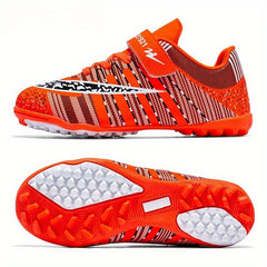 Kid's Turf Football Boots with Fastener Outdoor TF Soccer Cleats