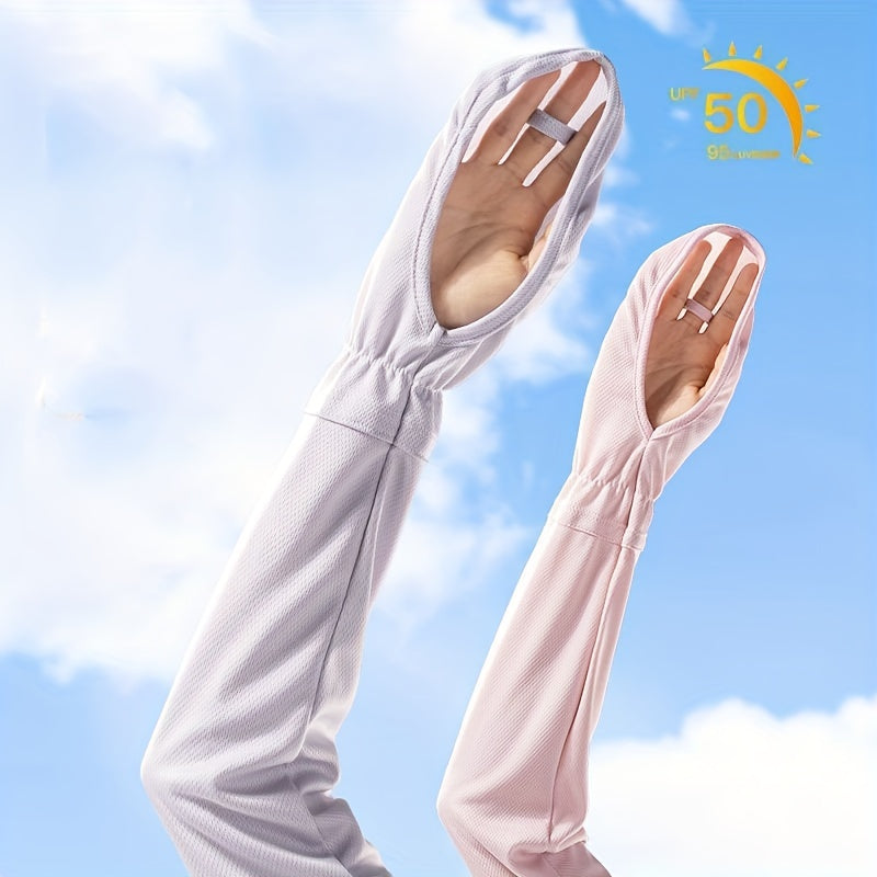 Sun Protection Fingerless Gloves Solid Driving Cycling Gloves