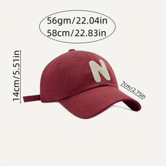 Vintage Red Baseball Cap Distressed Sun Hat Lightweight Dad Hat Unisex Golf