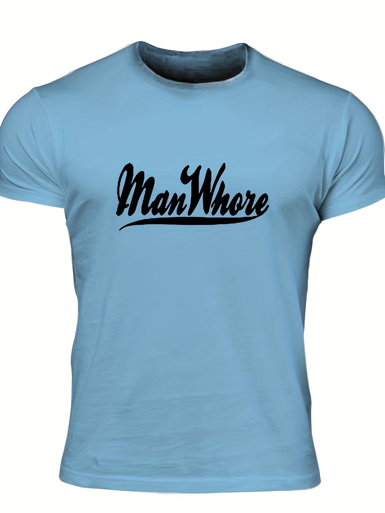 Men's Stylish Letter Print T shirt Casual Tee