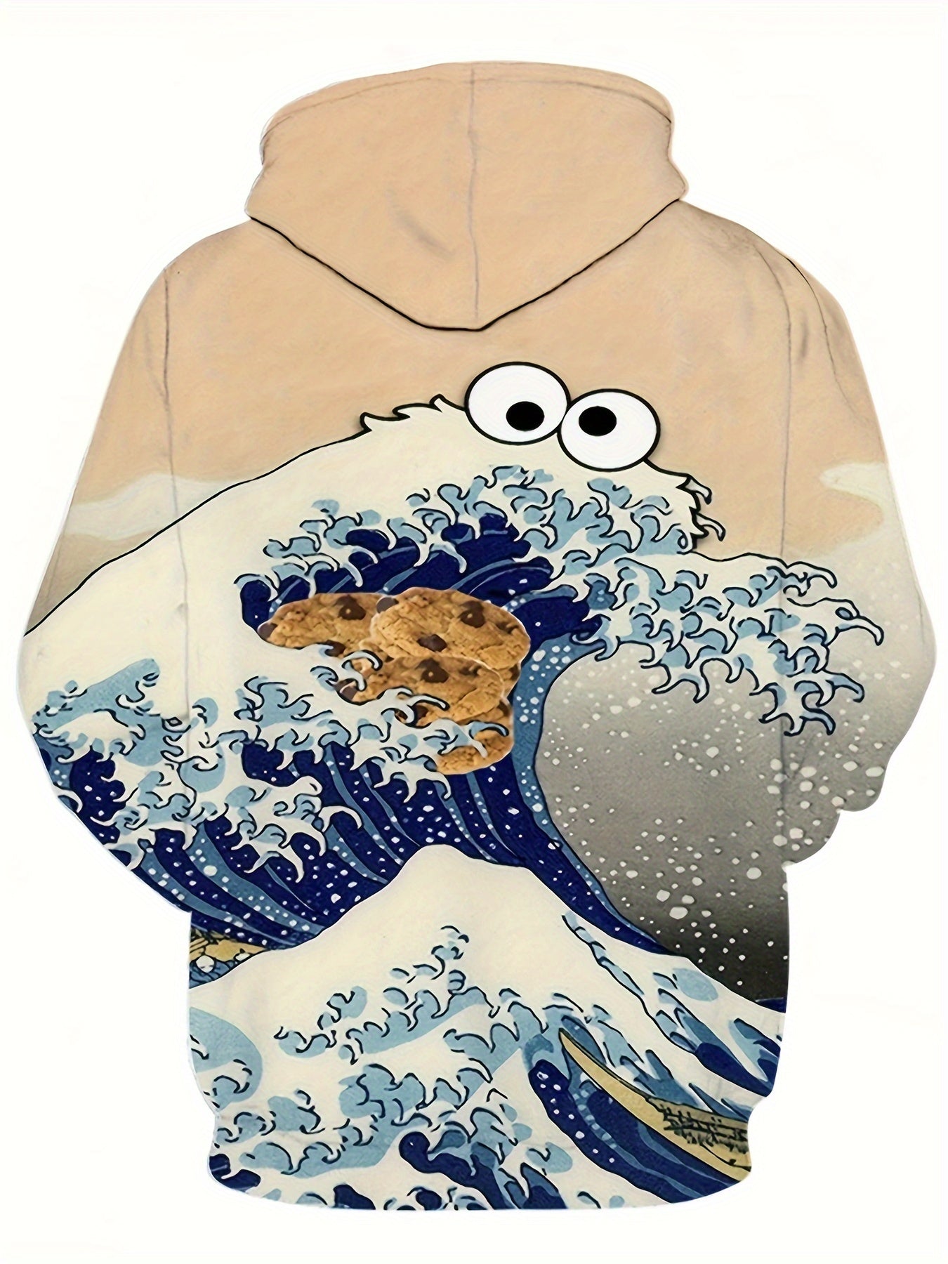 Seaside Waves 3D Print Hoodie Men's Graphic Pullover Autumn Winter