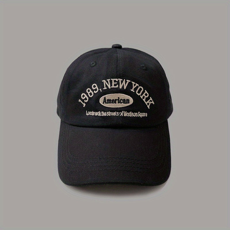 1989 Embroidery Casual Baseball Cap Solid Sunscreen Dad Hat Unisex Vintage Sun