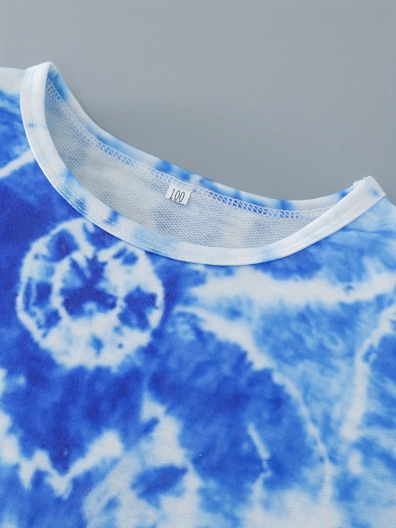 2pcs Boys Teen Casual Tie Dye T shirt & Shorts Set for Summer