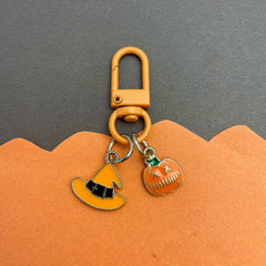 Creative Witch Pumpkin Spider Bat Keychain Wallets Backpacks Car Keys Pendant